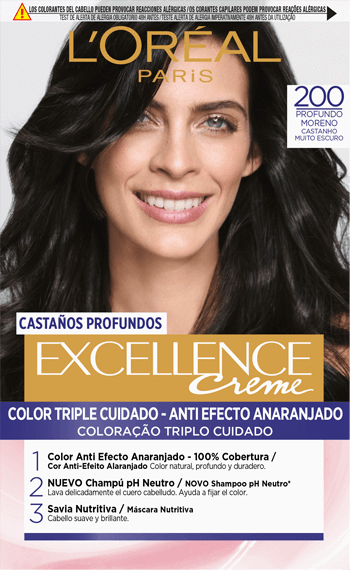 Coloracion 200 Moreno Profundo Excellence Creme Brunette